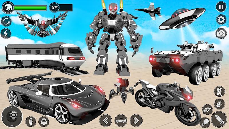 Flying Hawk Robot Car Games Screenshot 3