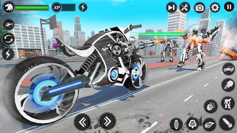 Flying Hawk Robot Car Games Screenshot 13