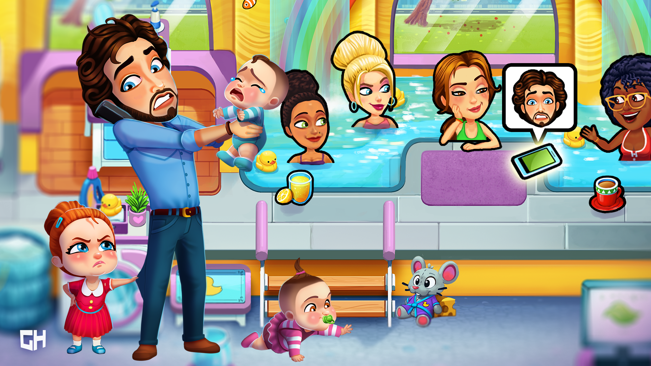 Delicious - Moms vs Dads Screenshot 2