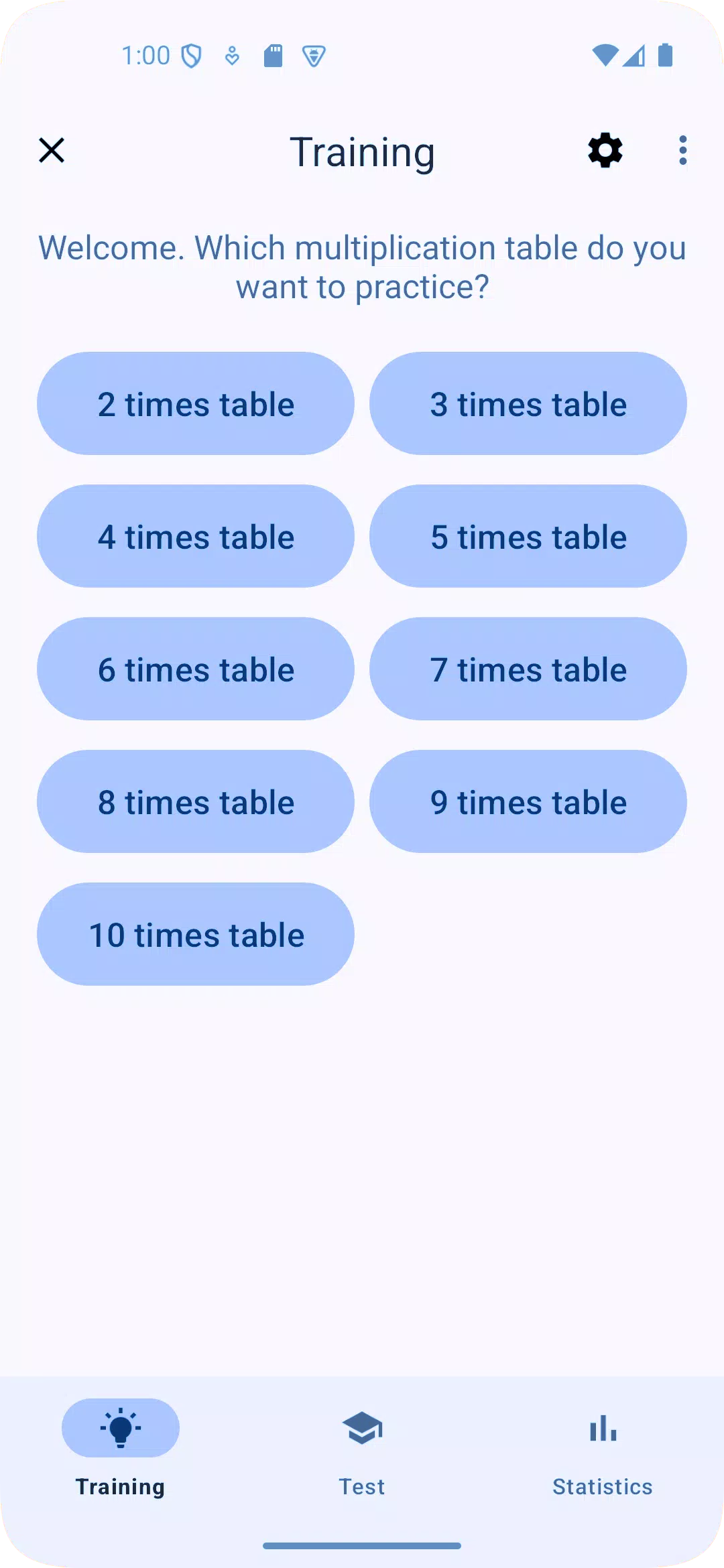 Times Tables Screenshot 1
