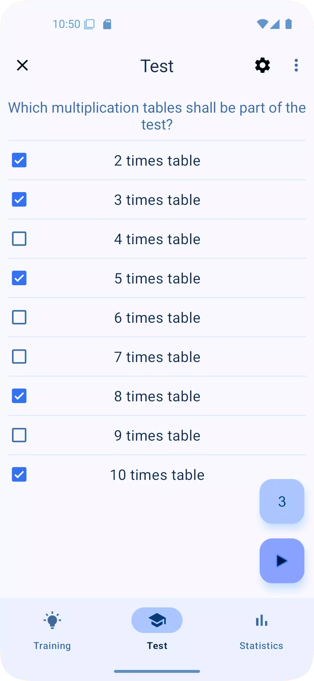 Times Tables Screenshot 3