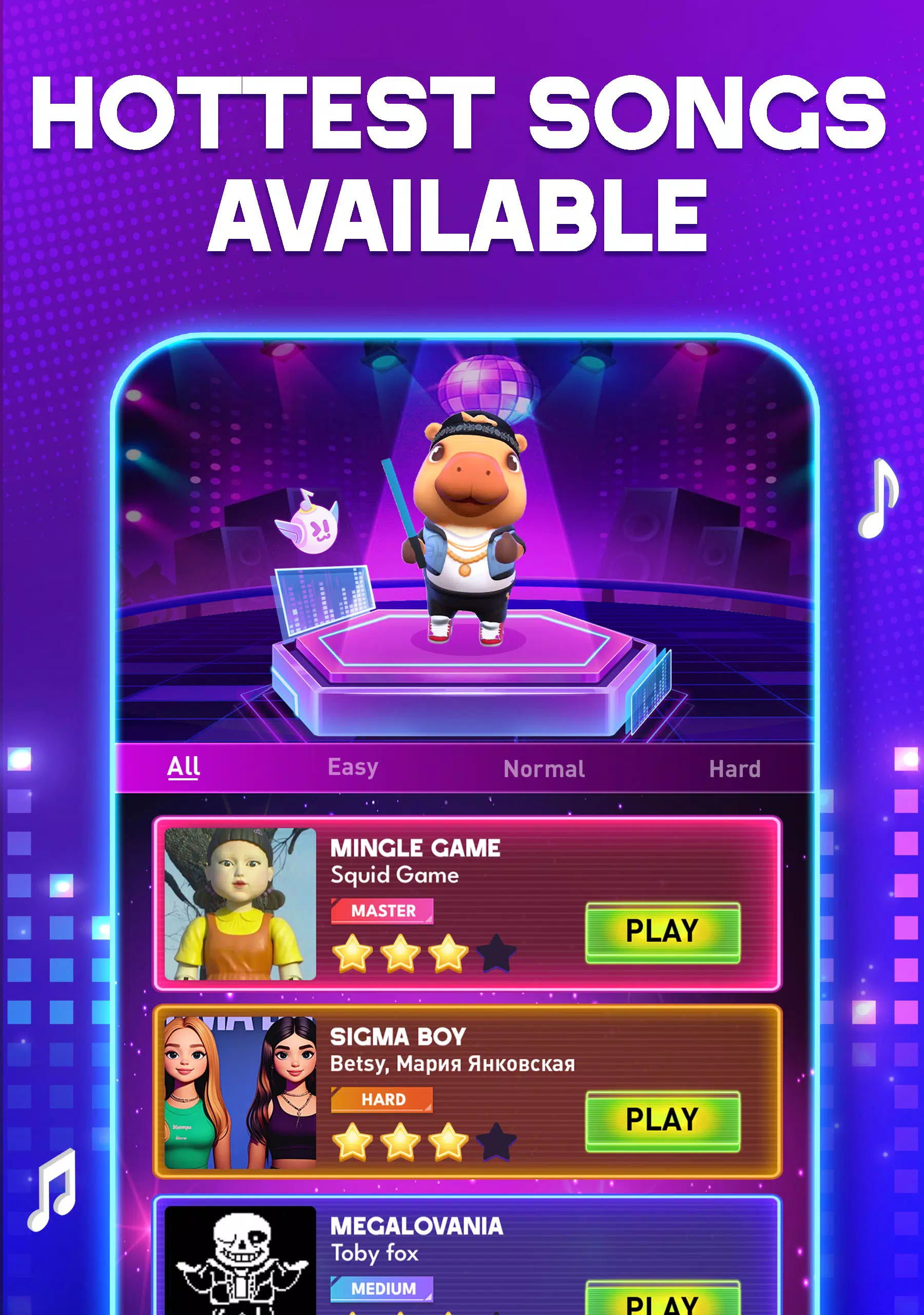 Capy Saber Surf: 3D Dance Rush Screenshot 1