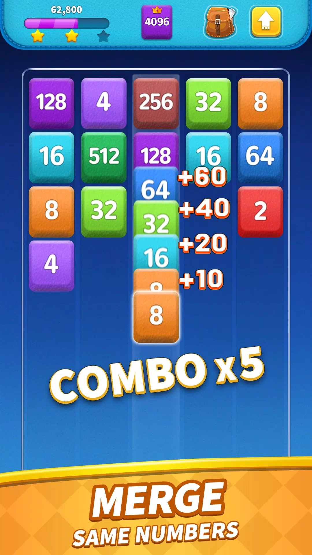 Merge Blocks: 2048 Game Screenshot 2