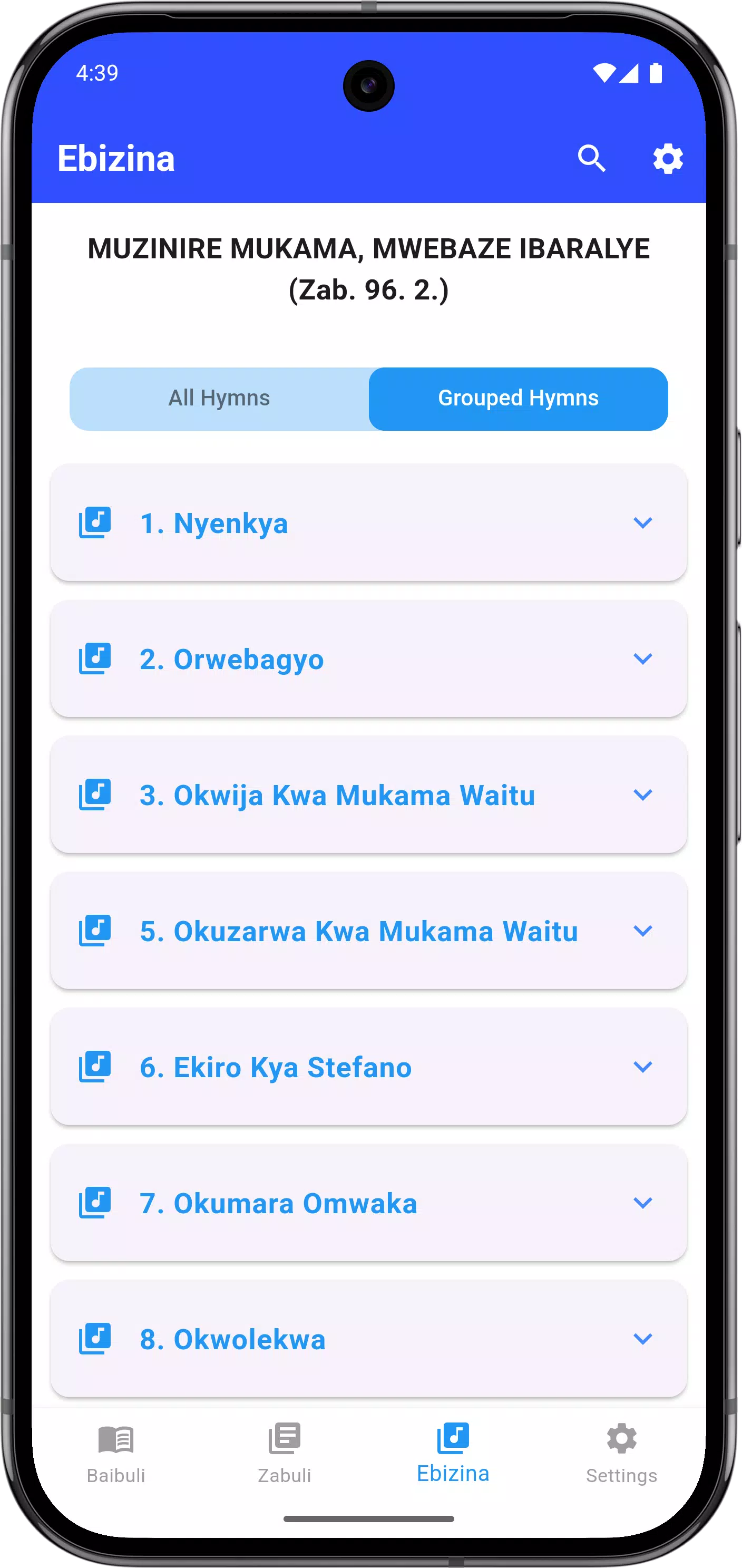 Runyoro Bible & Hymn Book -COU Screenshot 8