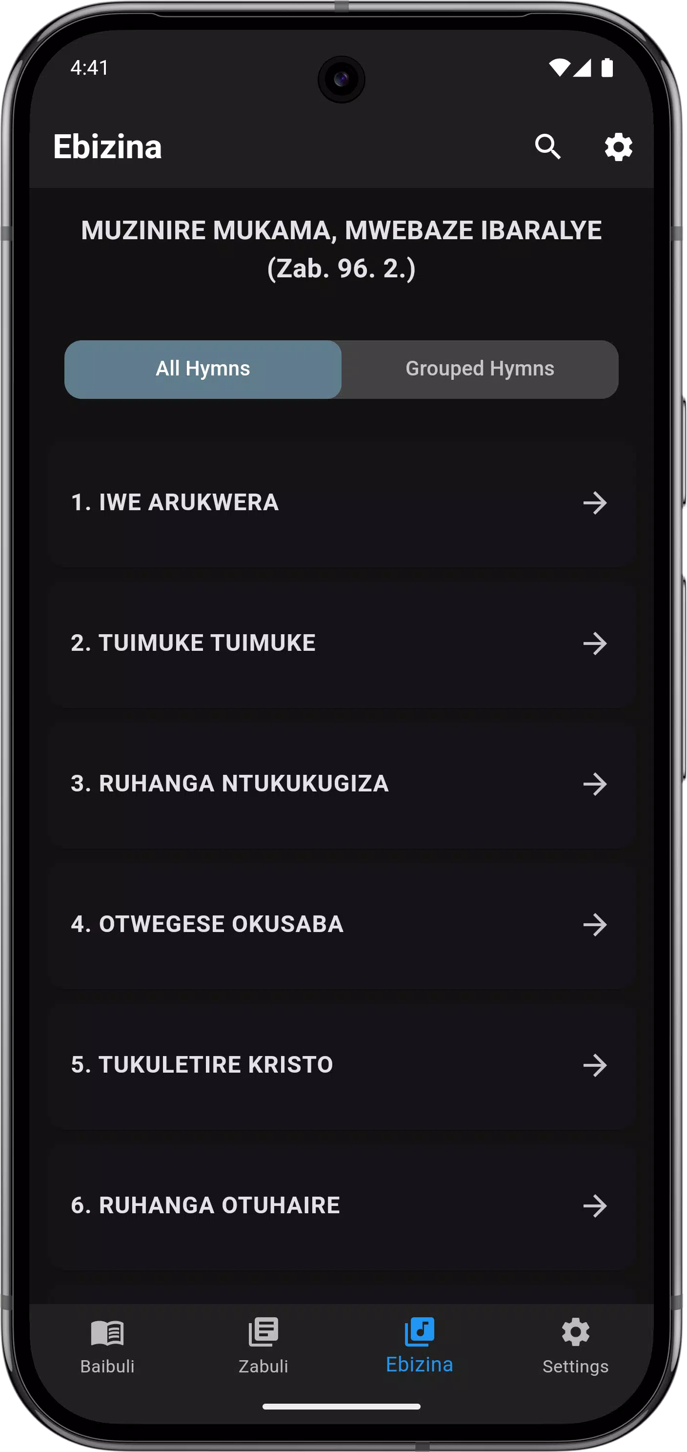 Runyoro Bible & Hymn Book -COU Screenshot 4