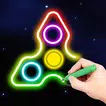 Finger Spinner: Glow Art Draw APK