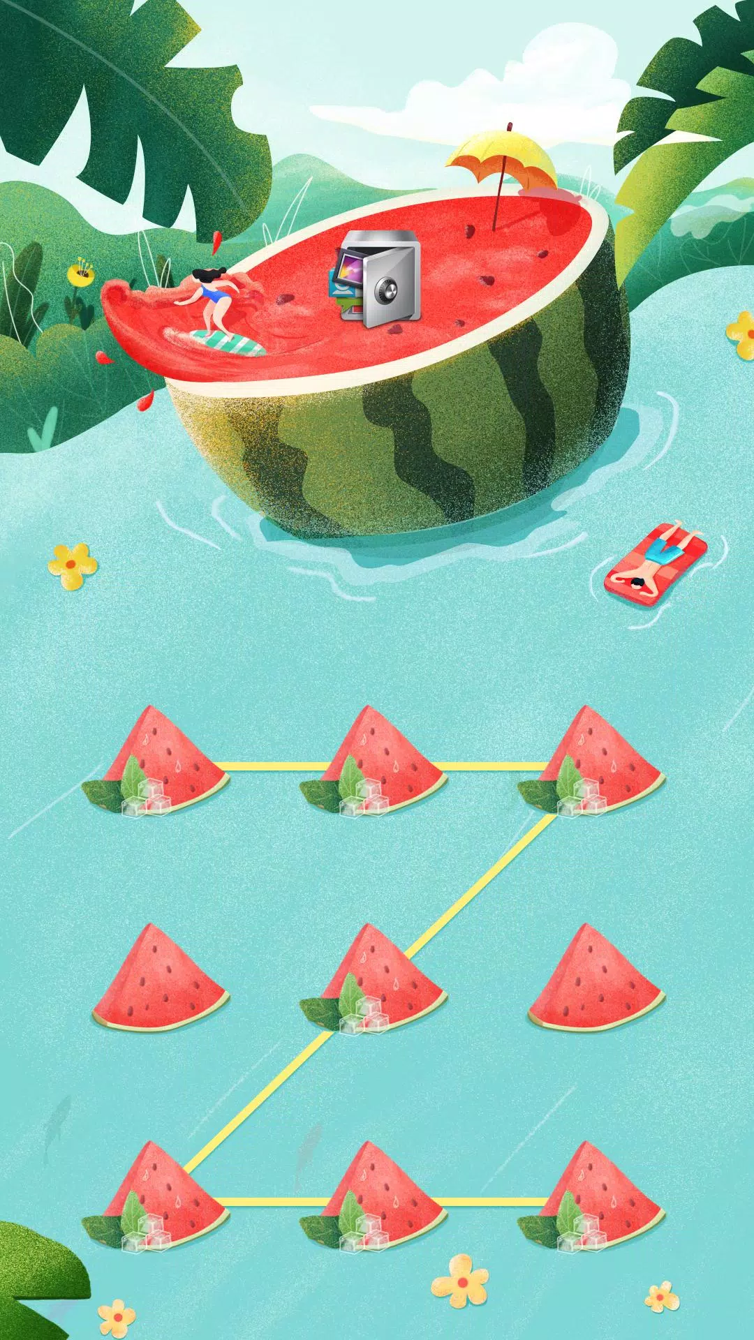AppLock Theme Watermelon Screenshot 1