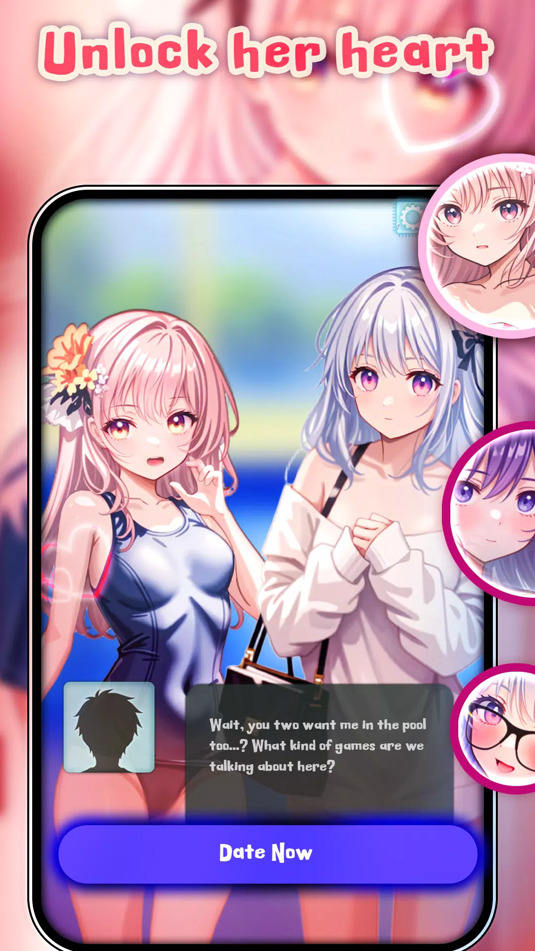 Anime Girlfriend Harem GalGame Screenshot 5