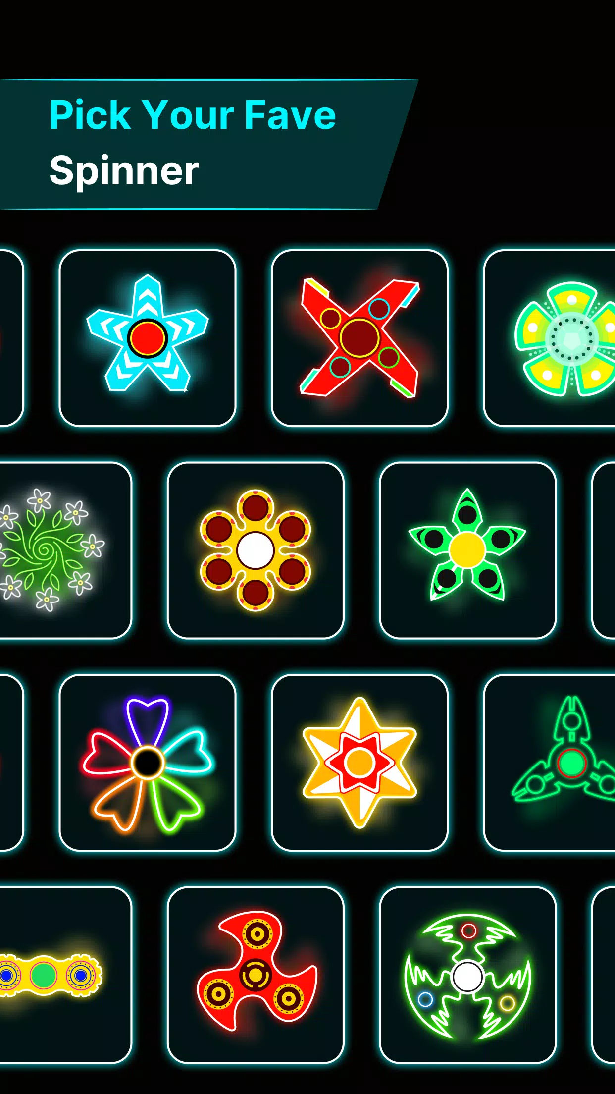 Finger Spinner: Glow Art Draw Screenshot 3