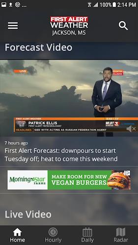 WLBT First Alert Weather Screenshot 2