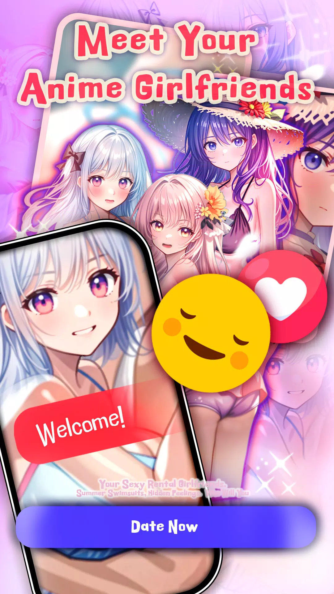 Anime Girlfriend Harem GalGame Screenshot 6