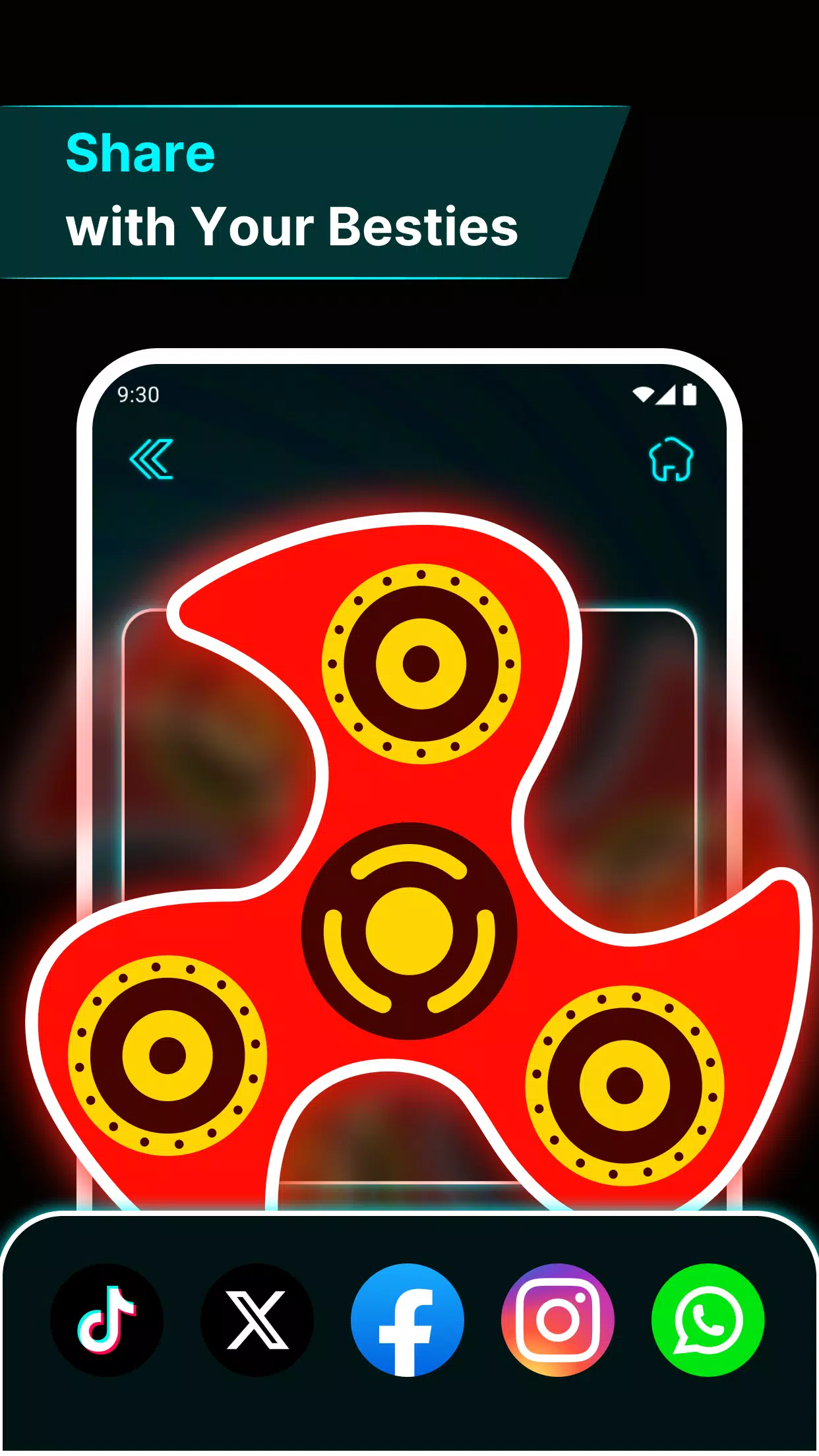 Finger Spinner: Glow Art Draw Screenshot 7