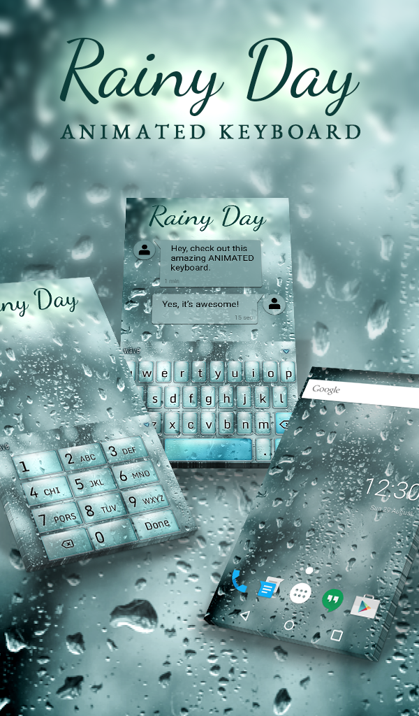 Rainy Day Live Wallpaper Theme Screenshot 1
