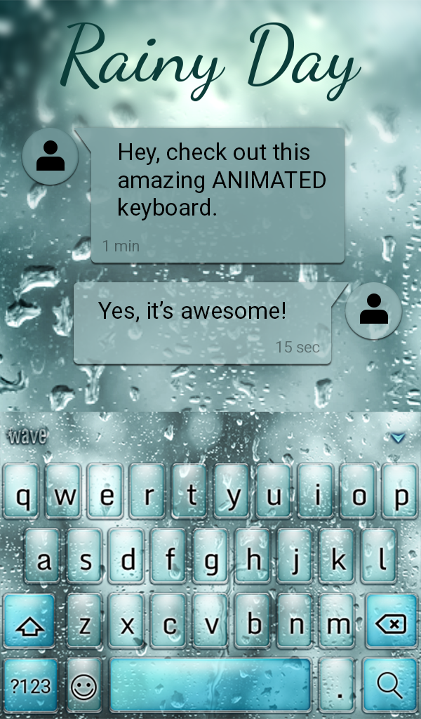 Rainy Day Live Wallpaper Theme Screenshot 3