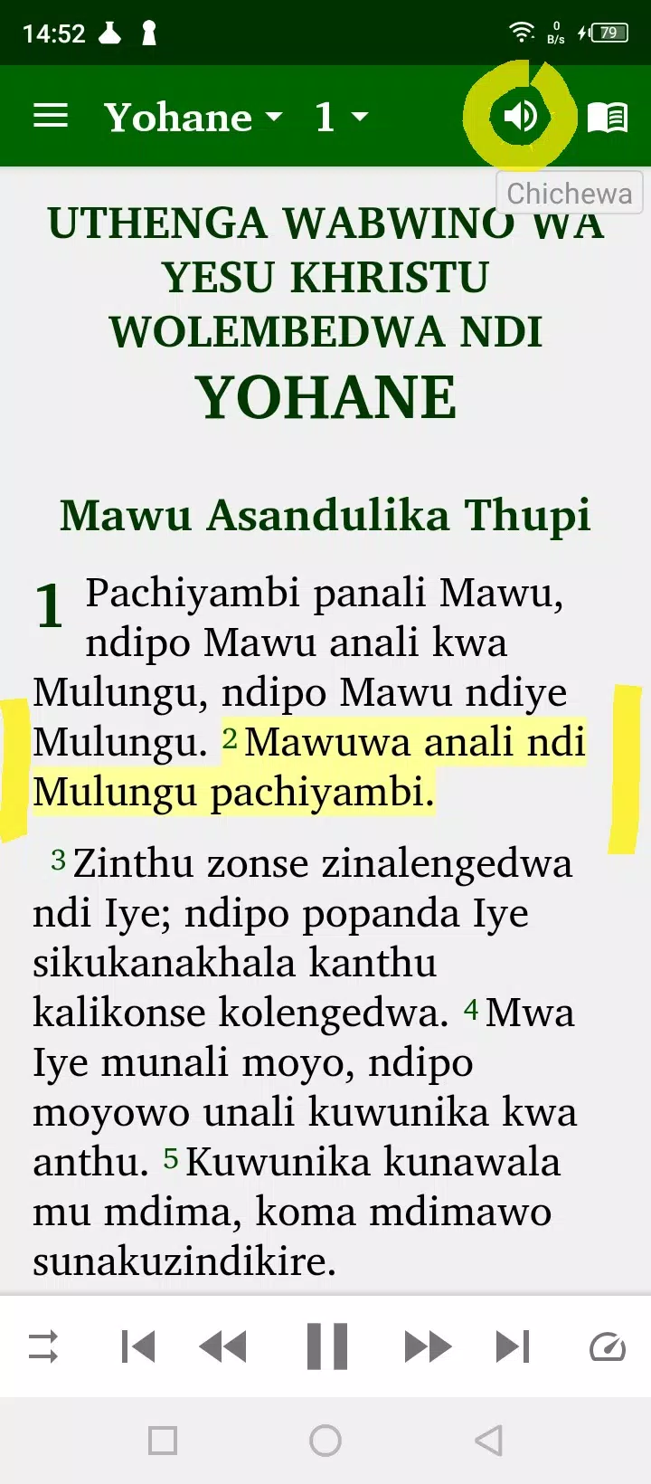 Chichewa Yao English Swahili Screenshot 1