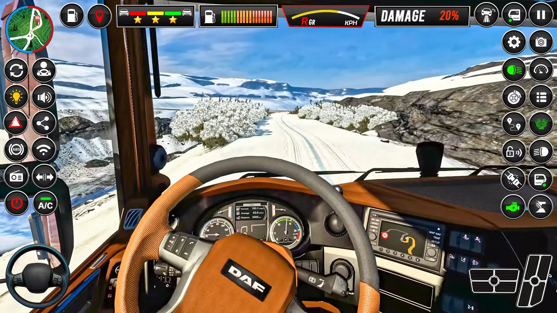 Truck Sim 3D Euro Truck Game Screenshot 1