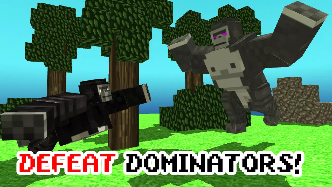 Blocky Wild Park: Gorilla Bash Screenshot 4