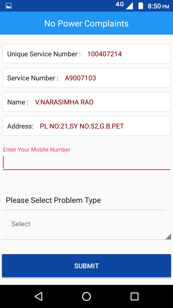 TGSPDCL Citizen App Screenshot 7