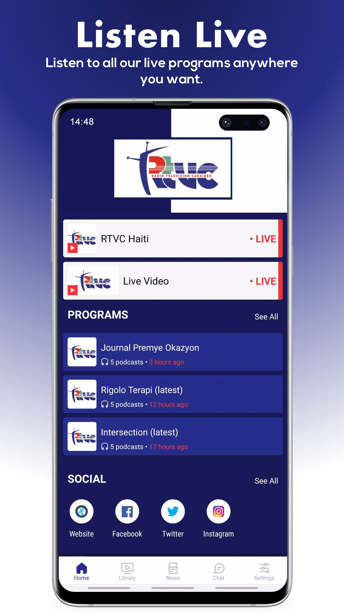 RTVC Haiti Screenshot 1