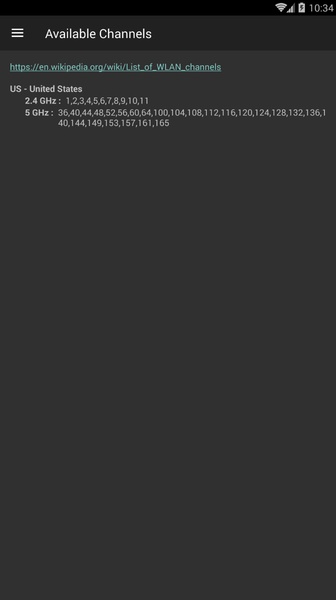 WiFi Analyzer Screenshot 2