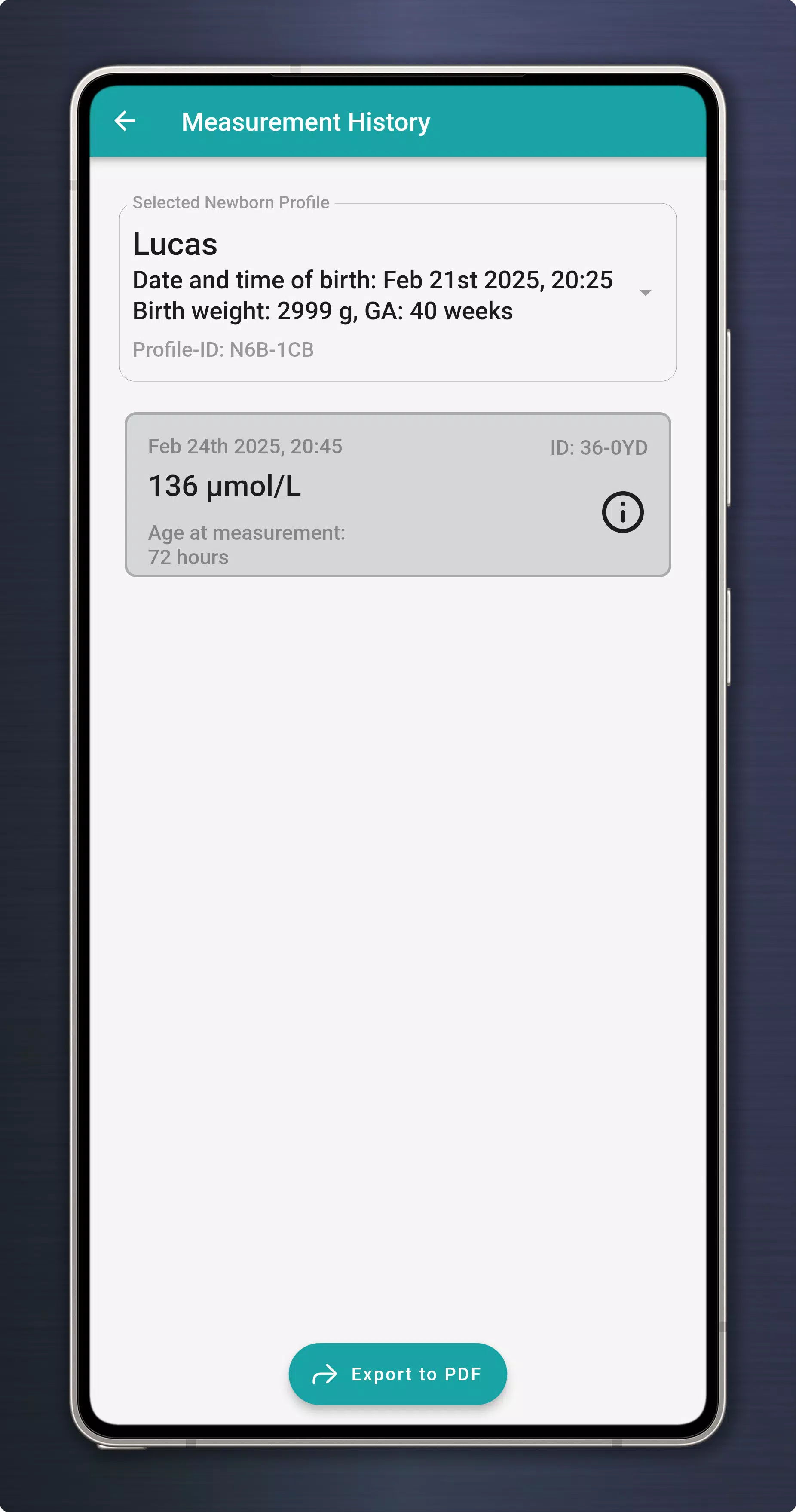 Picterus Jaundice Pro Screenshot 5