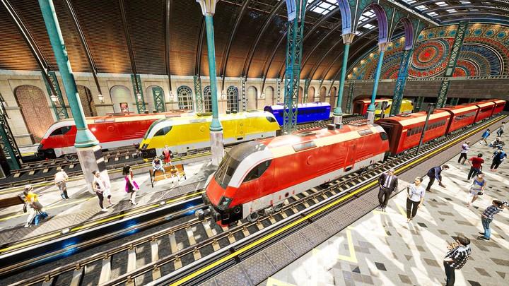 City Metro train Rail Game Screenshot 2