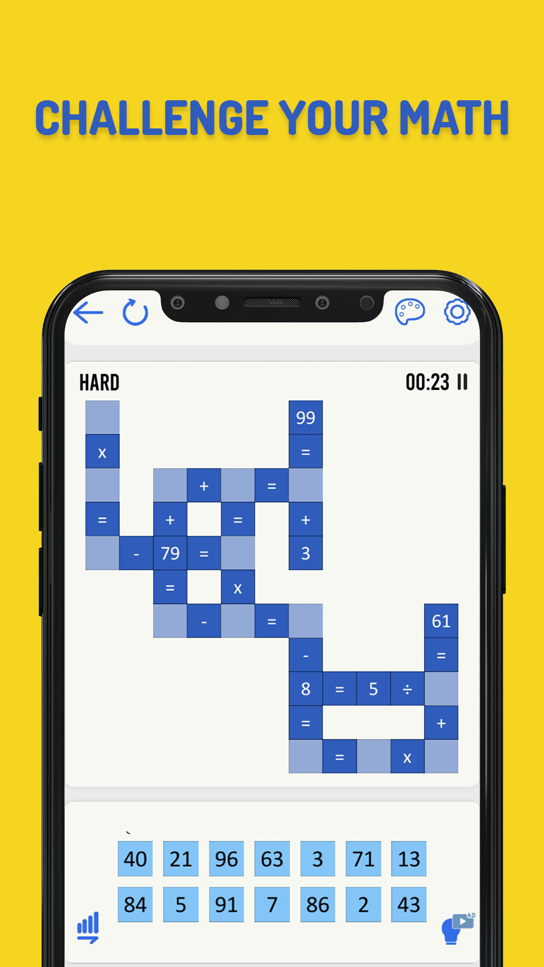 Math Crossmath Puzzle Screenshot 1