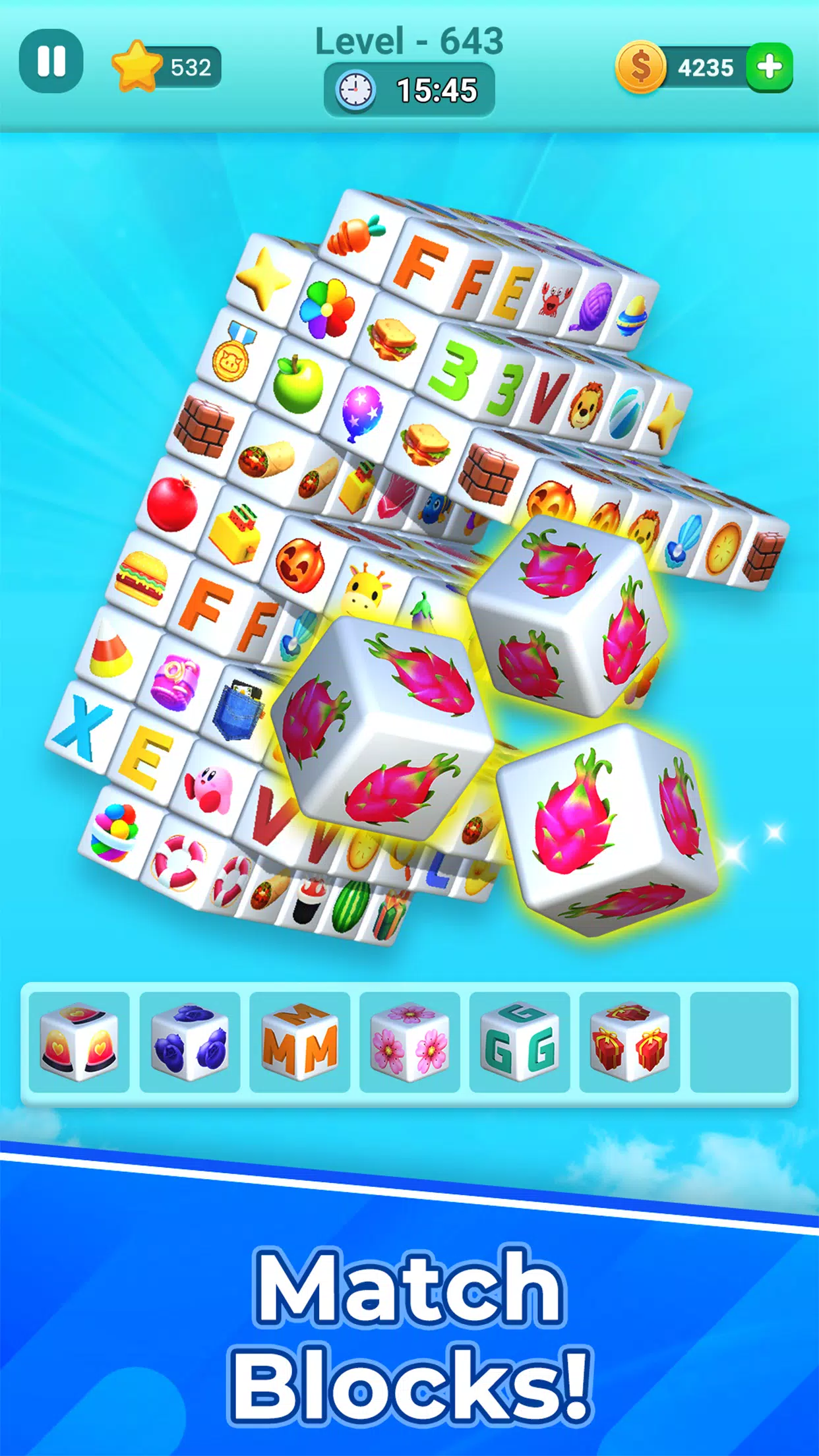 Cube Tile Match 3D Master Screenshot 3