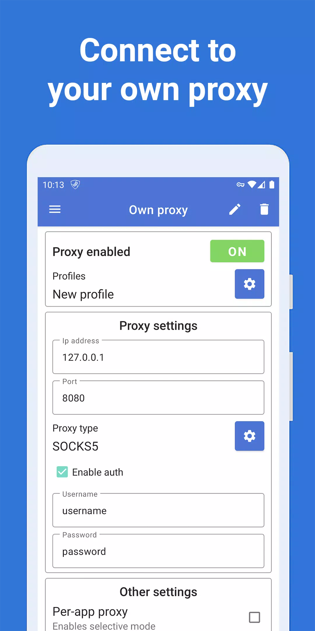 Proxy Client - No Root Screenshot 6