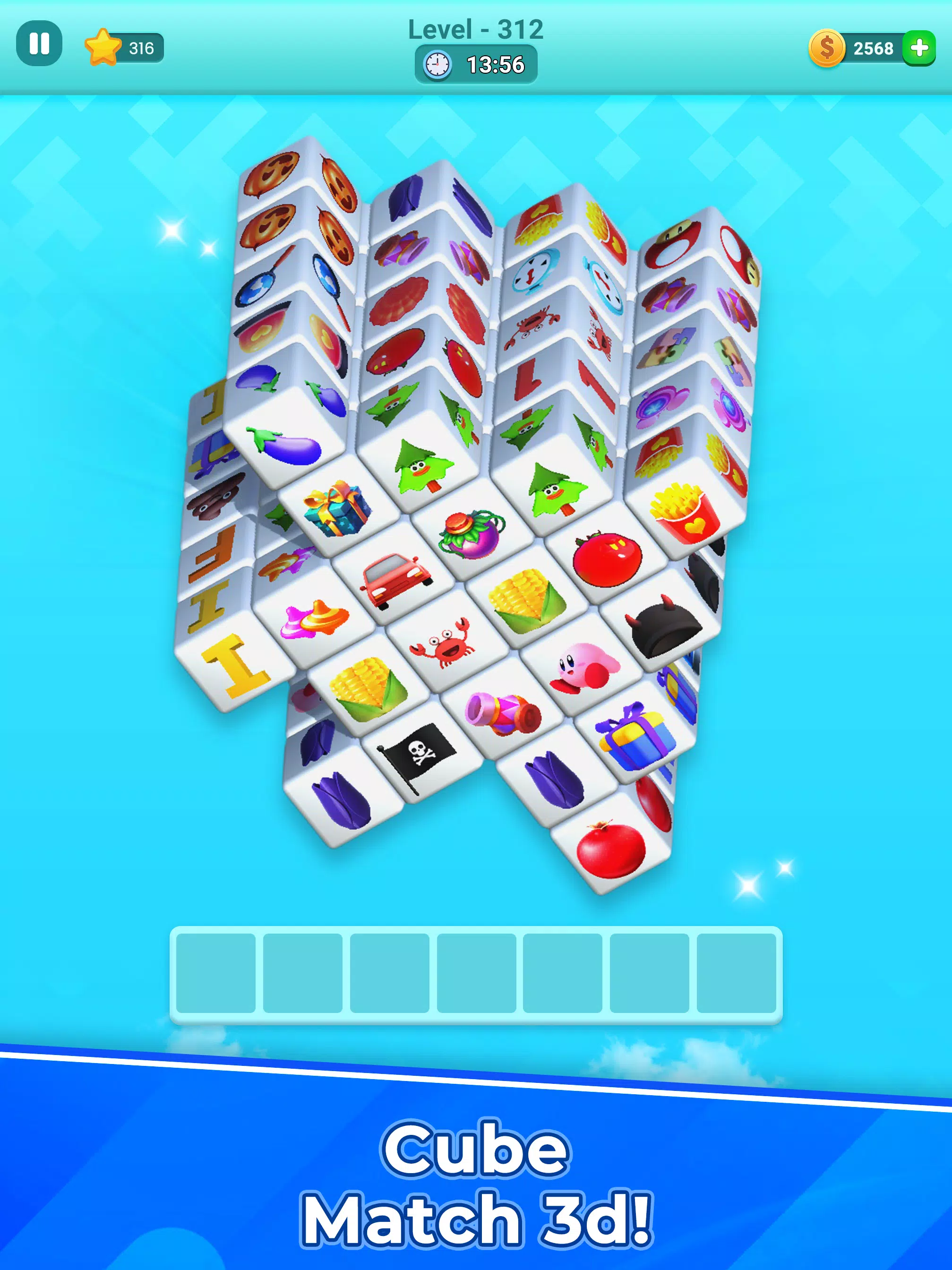 Cube Tile Match 3D Master Screenshot 6