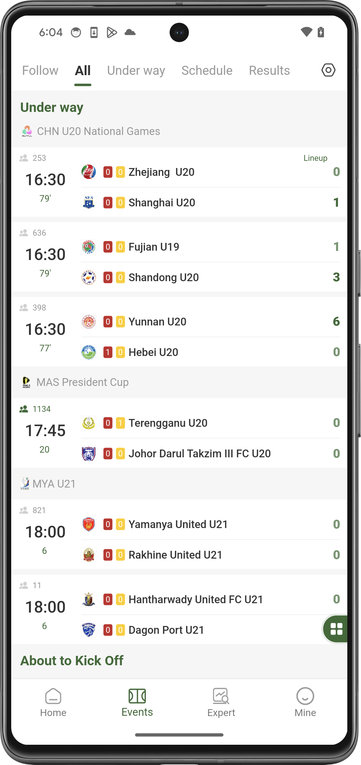 Fotbas Score Screenshot 3
