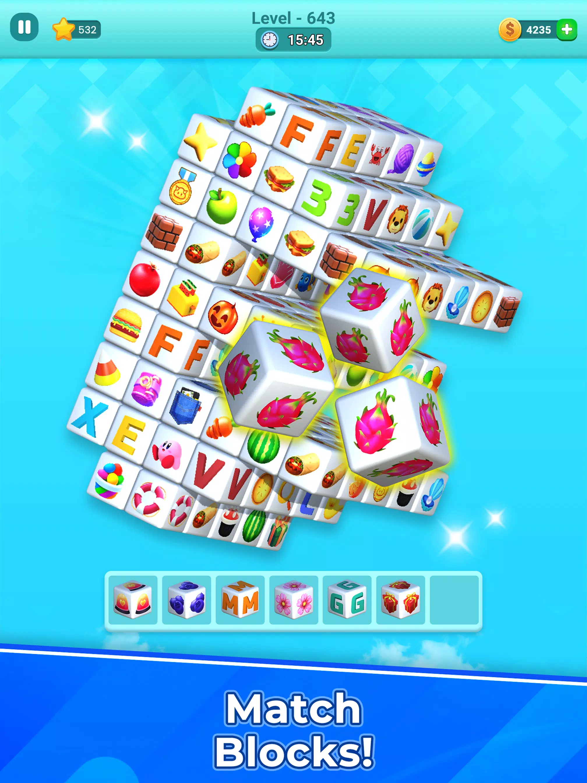 Cube Tile Match 3D Master Screenshot 8