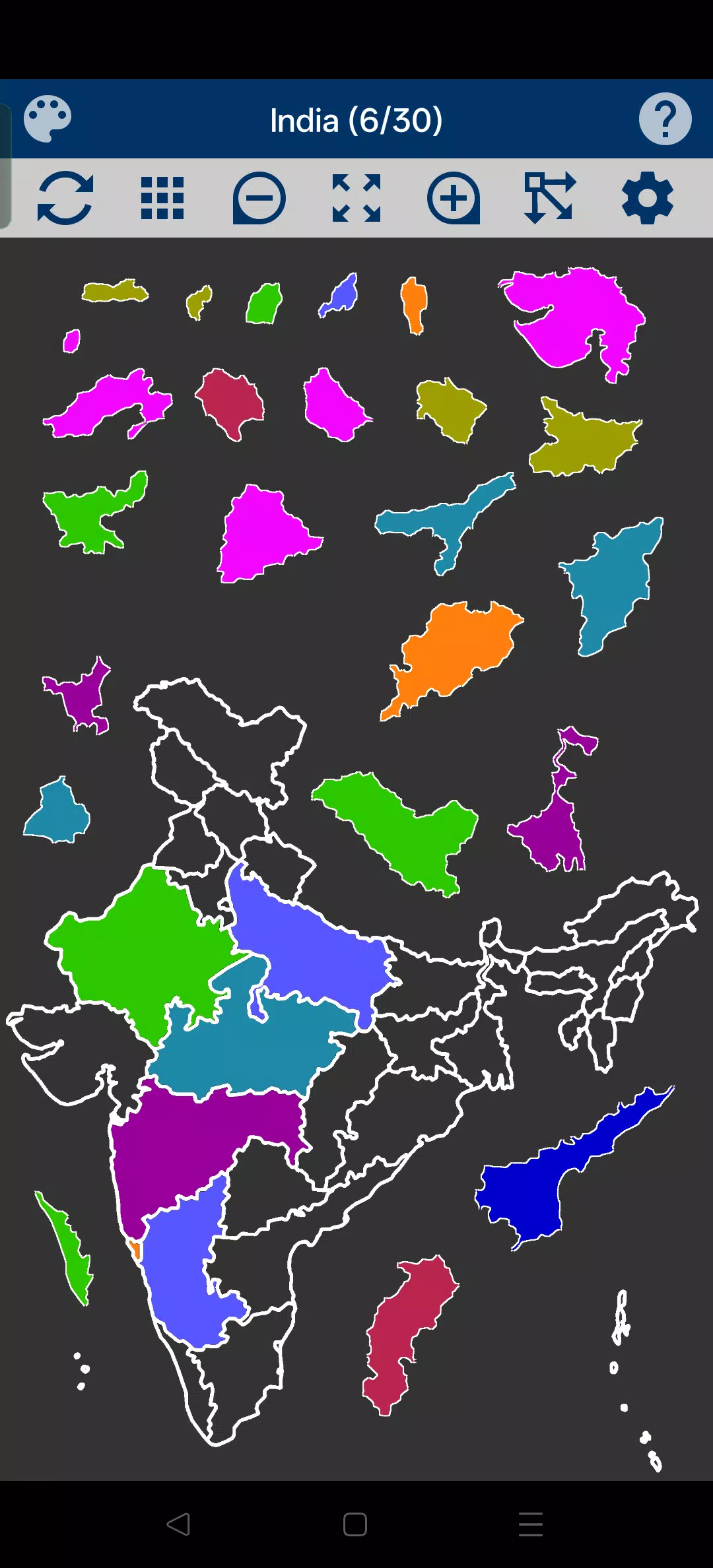 India Map Puzzle Screenshot 2