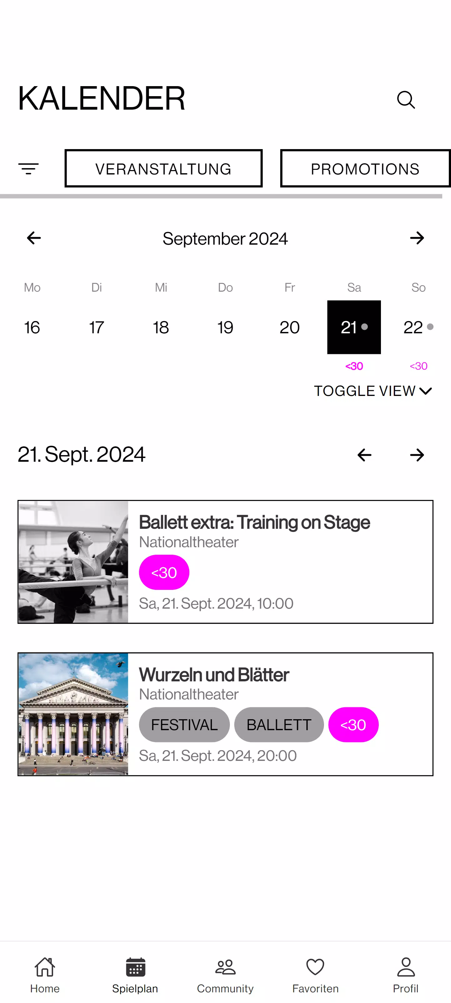 Bayerische Staatsoper App Screenshot 2