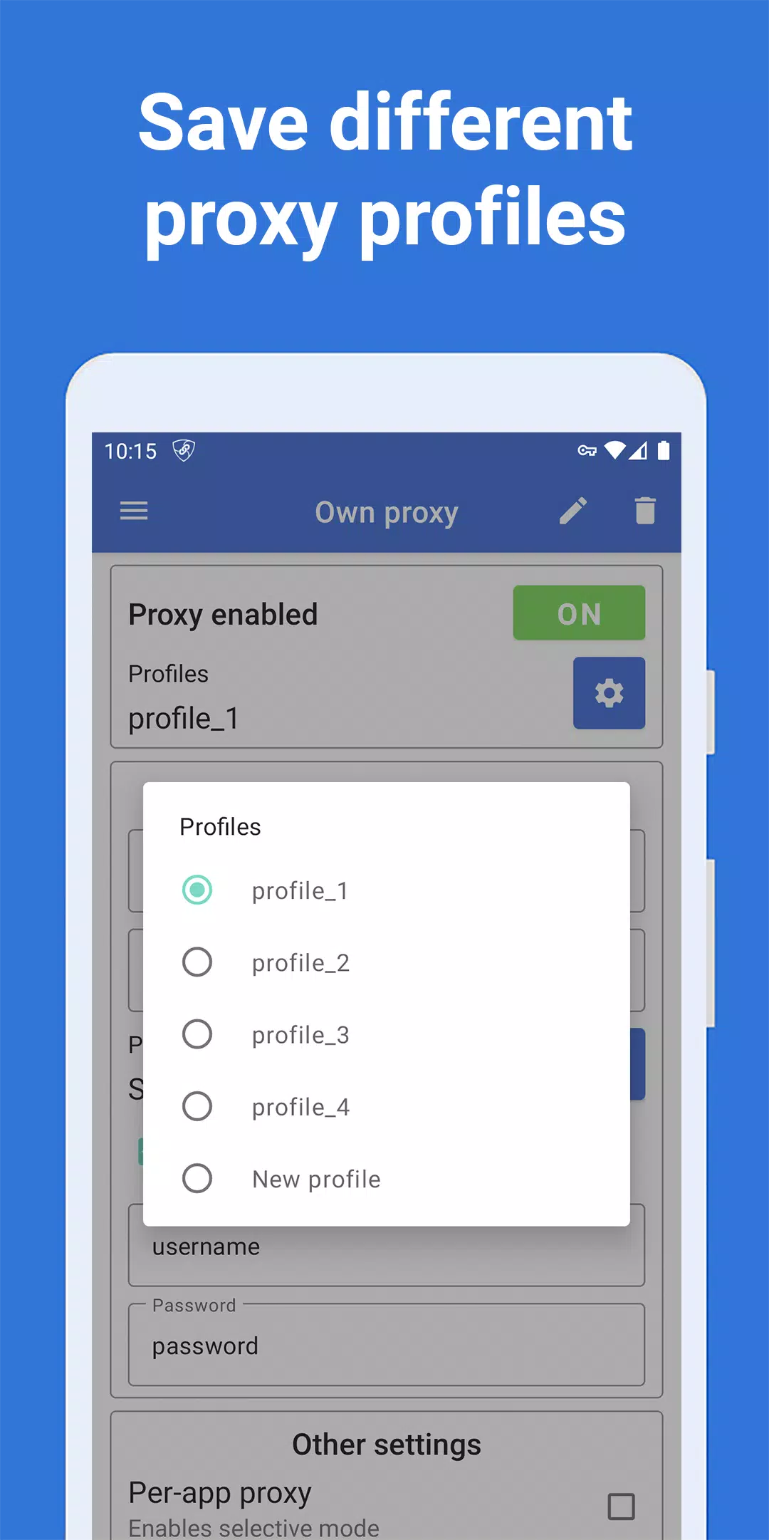 Proxy Client - No Root Screenshot 8