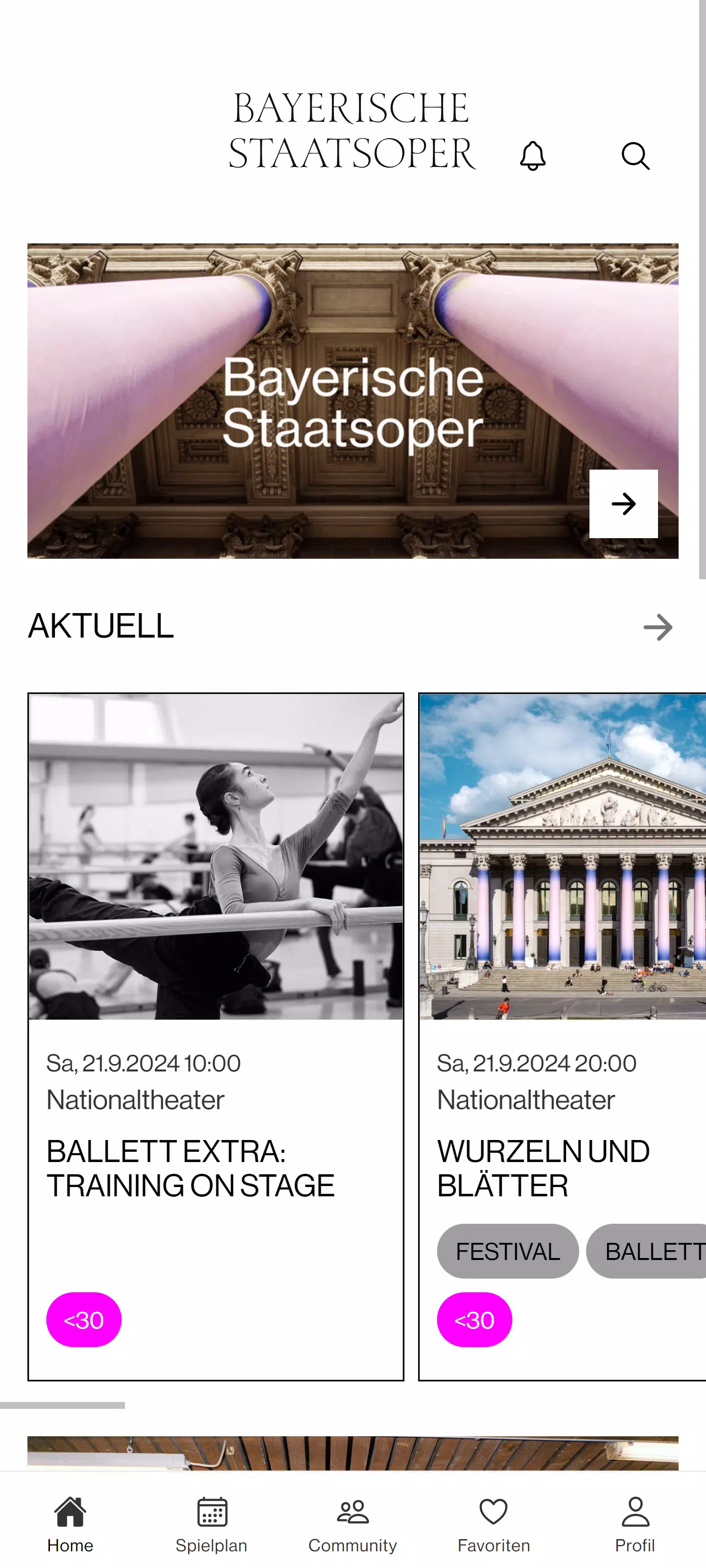 Bayerische Staatsoper App Screenshot 1