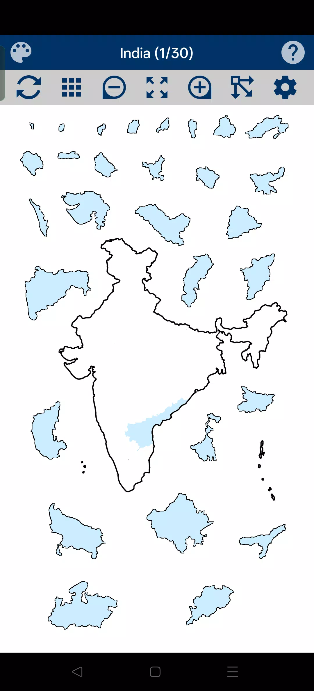 India Map Puzzle Screenshot 3