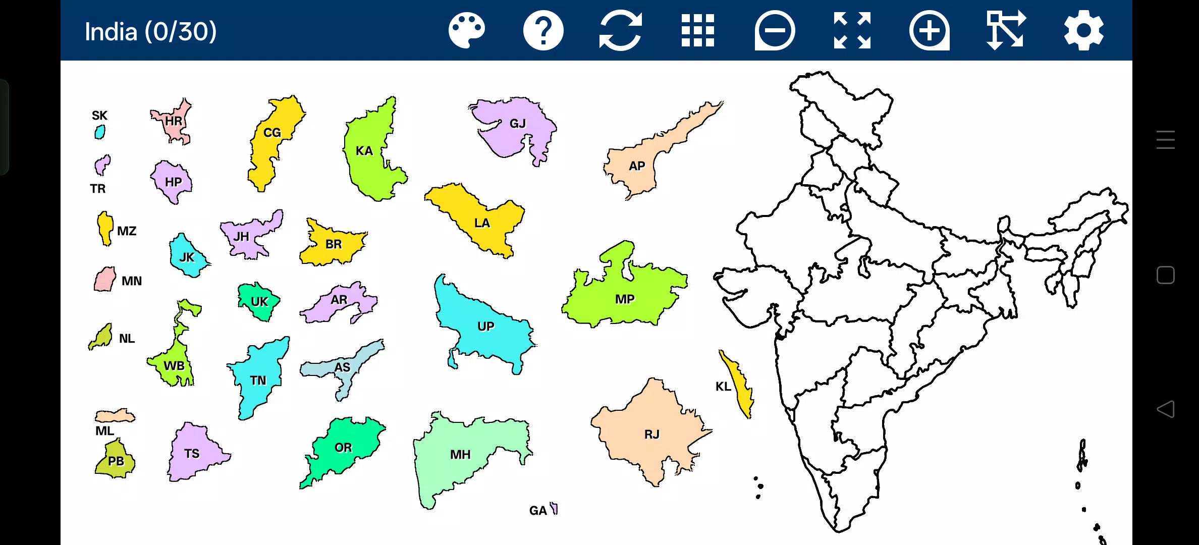 India Map Puzzle Screenshot 5