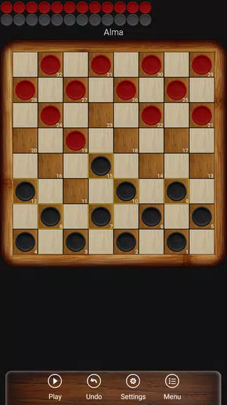 English Checkers Screenshot 1