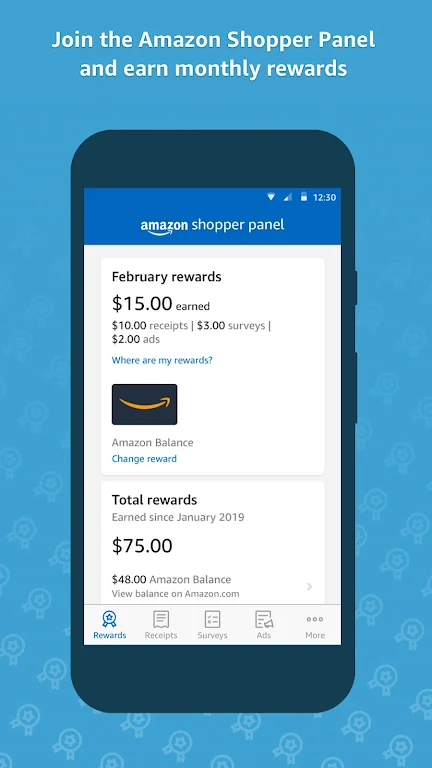 Amazon Shopper Panel Screenshot 1