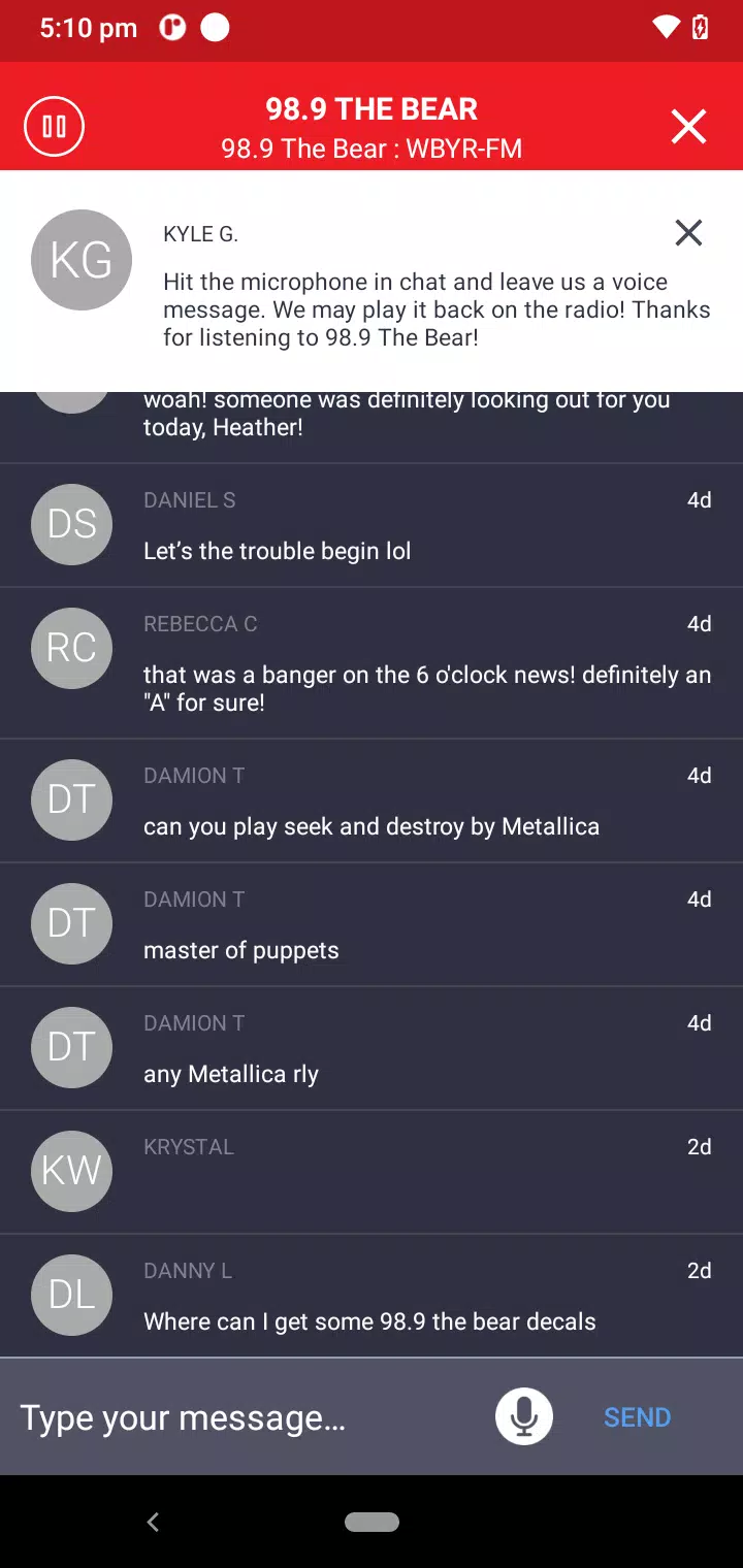 98.9 The Bear Screenshot 3