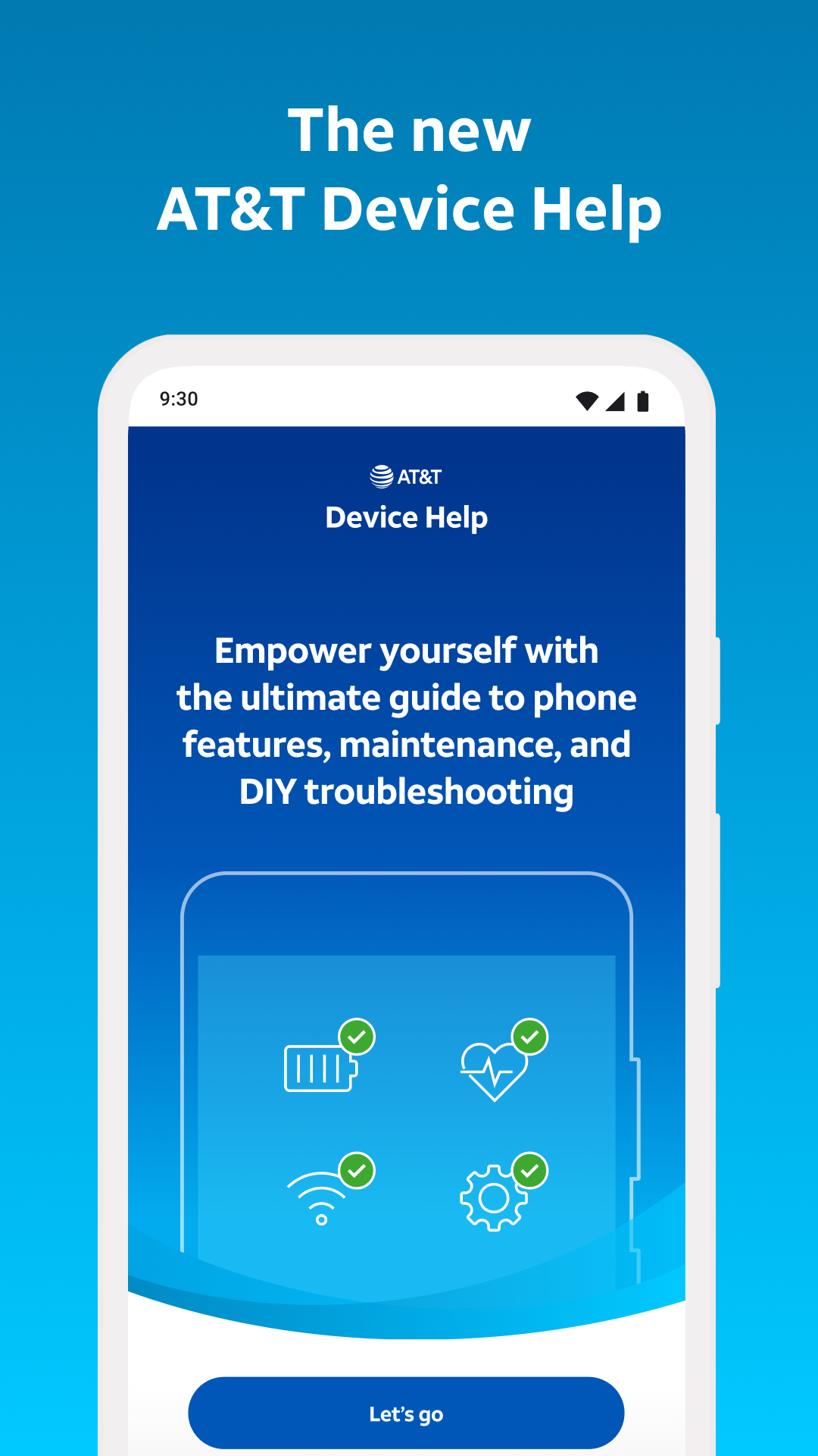 AT&T Device Help Screenshot 1