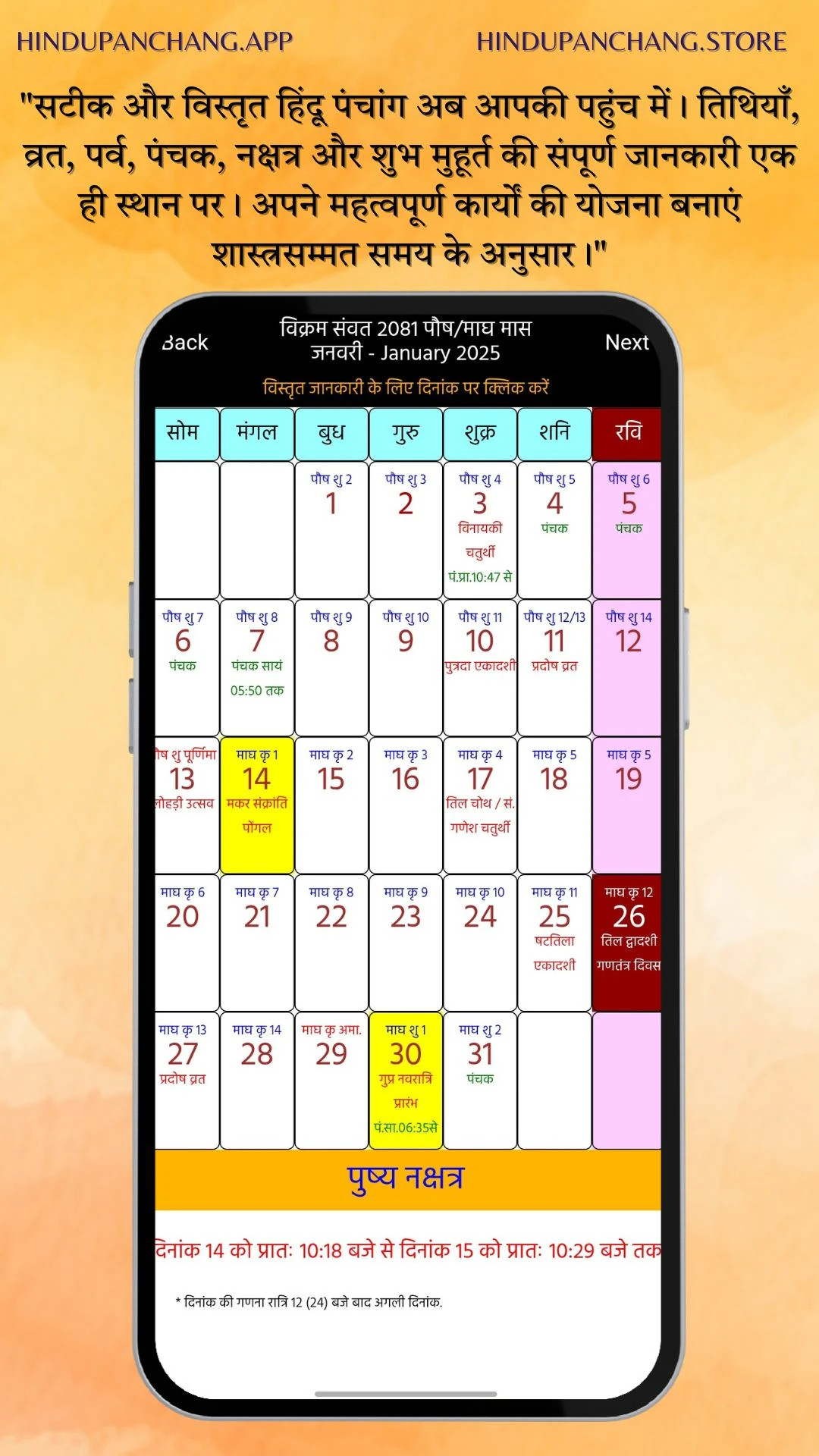 Hindu Panchang Kundli Rashifal Screenshot 6