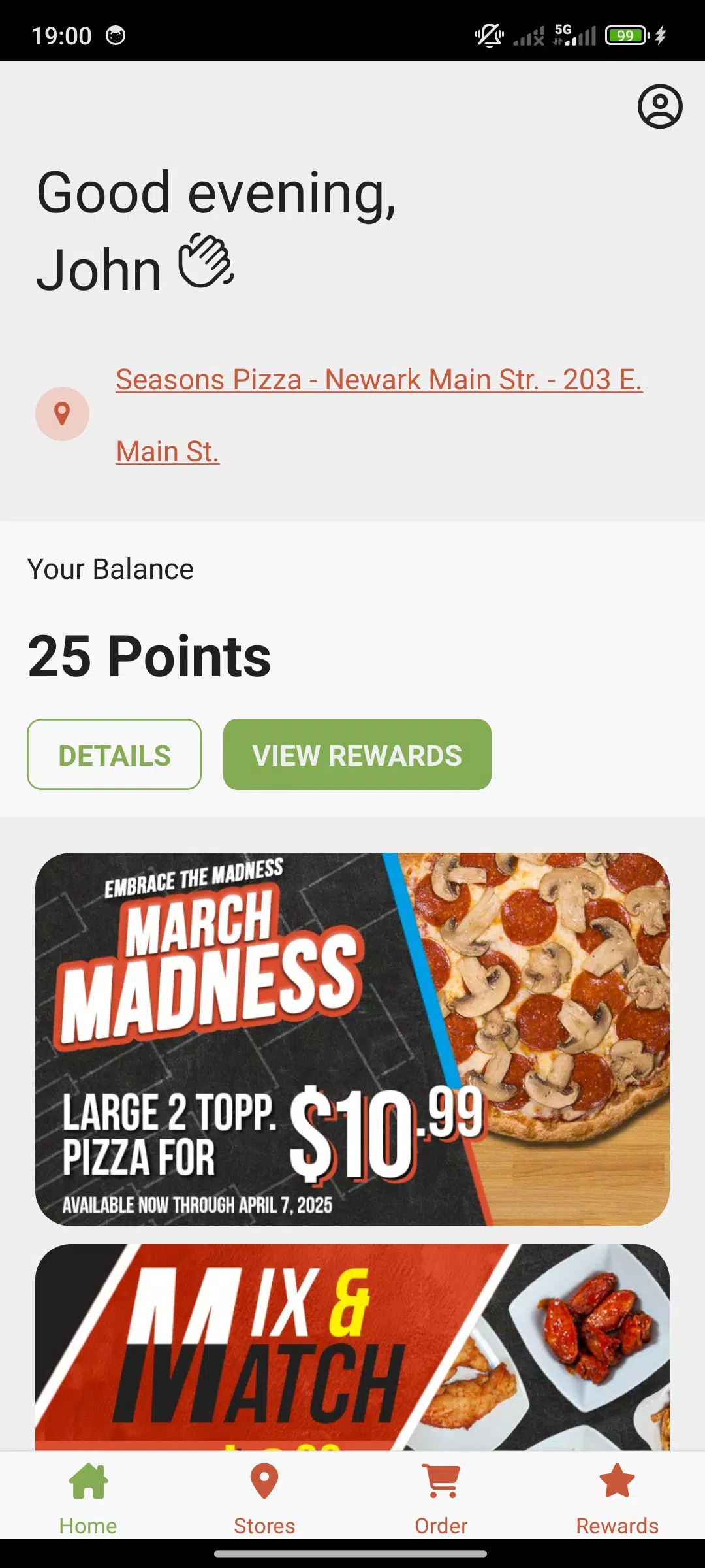 Seasons Pizza Screenshot 1