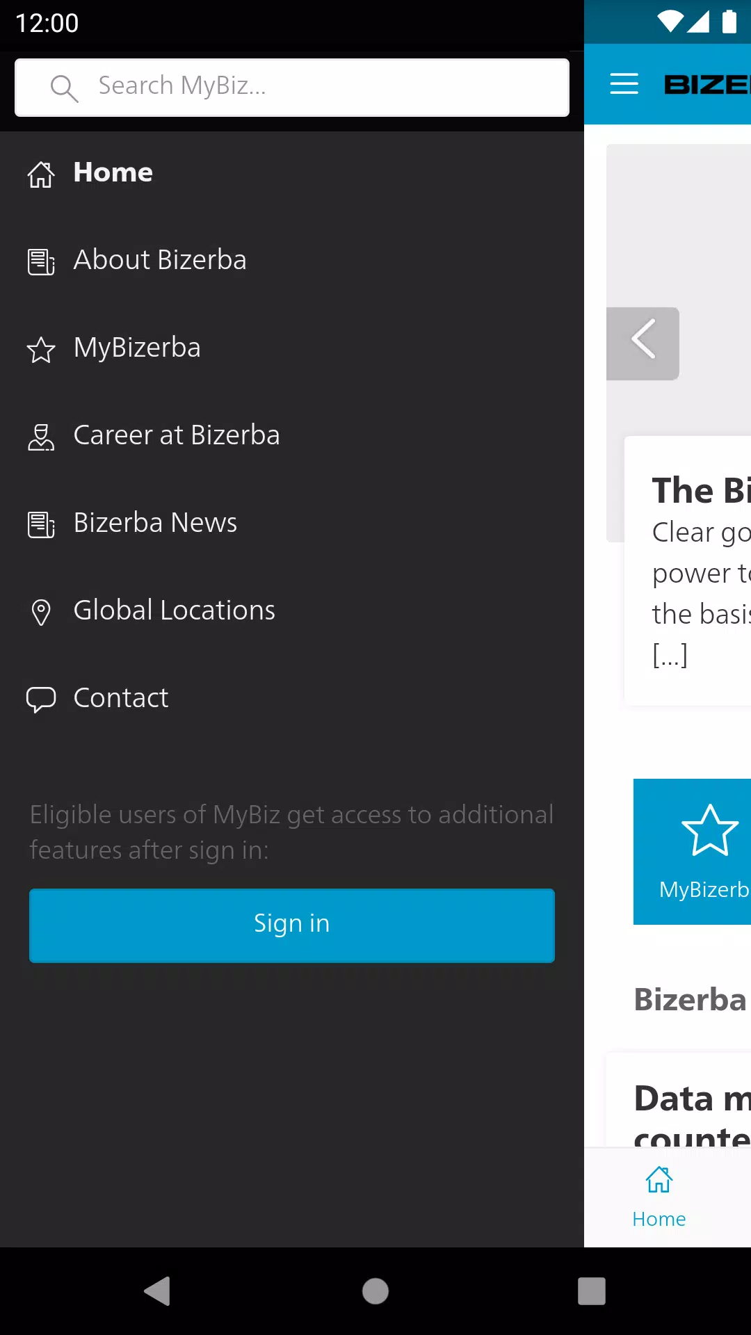 MyBiz Screenshot 2