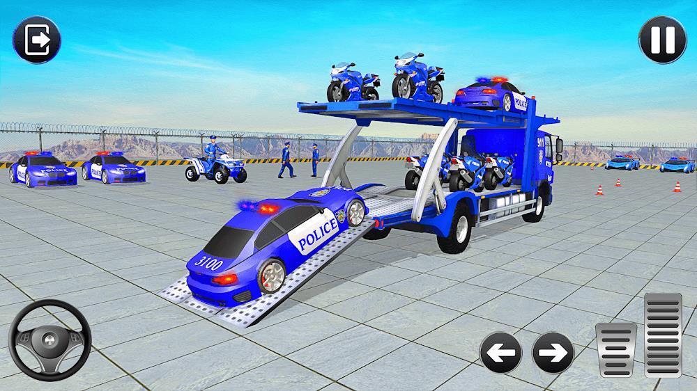 Grand Police Transport Truck Screenshot 1