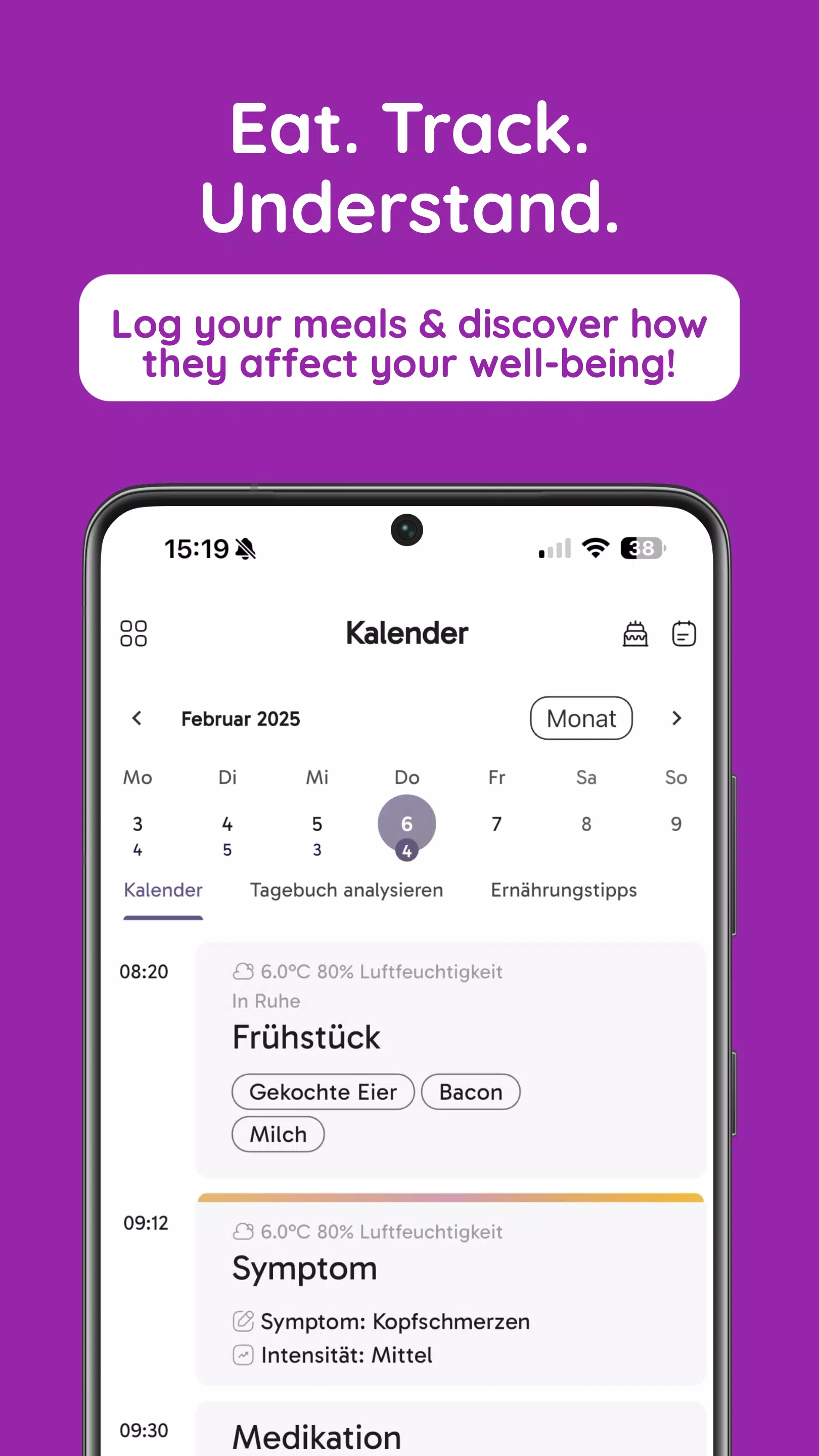 FoodLog Screenshot 1