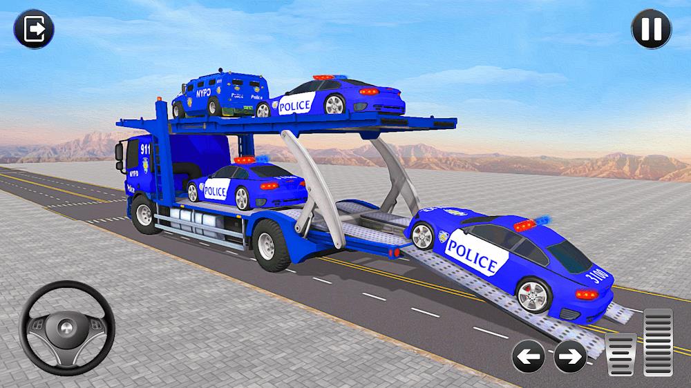 Grand Police Transport Truck Screenshot 2