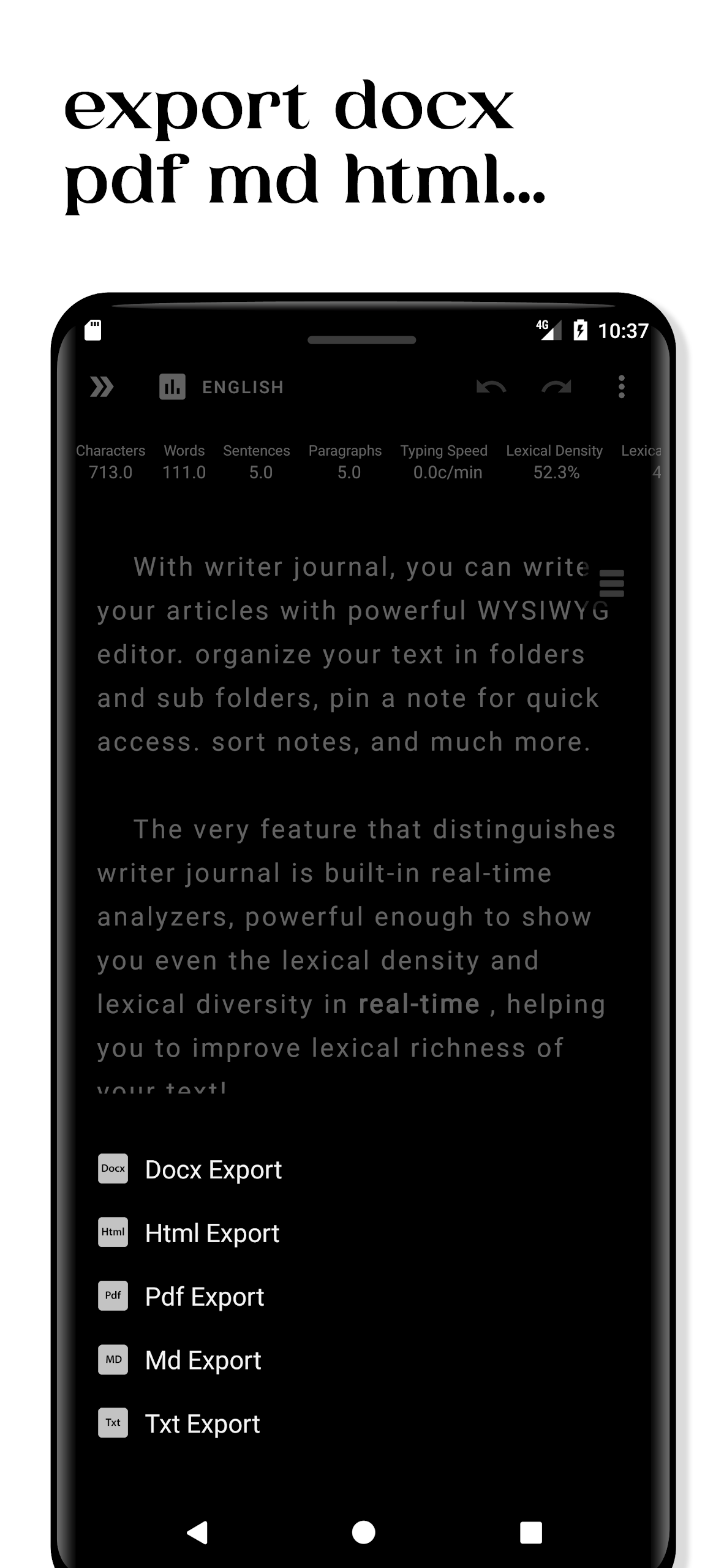 Writer Journal Screenshot 6