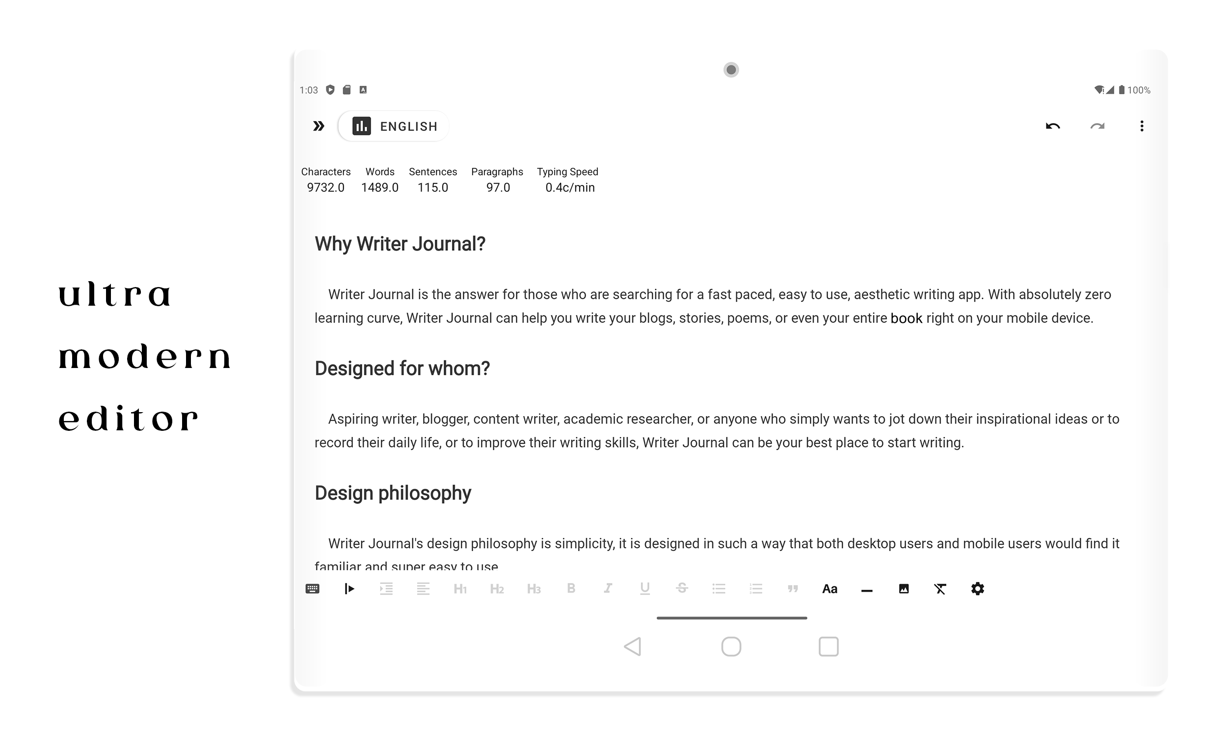 Writer Journal Screenshot 9